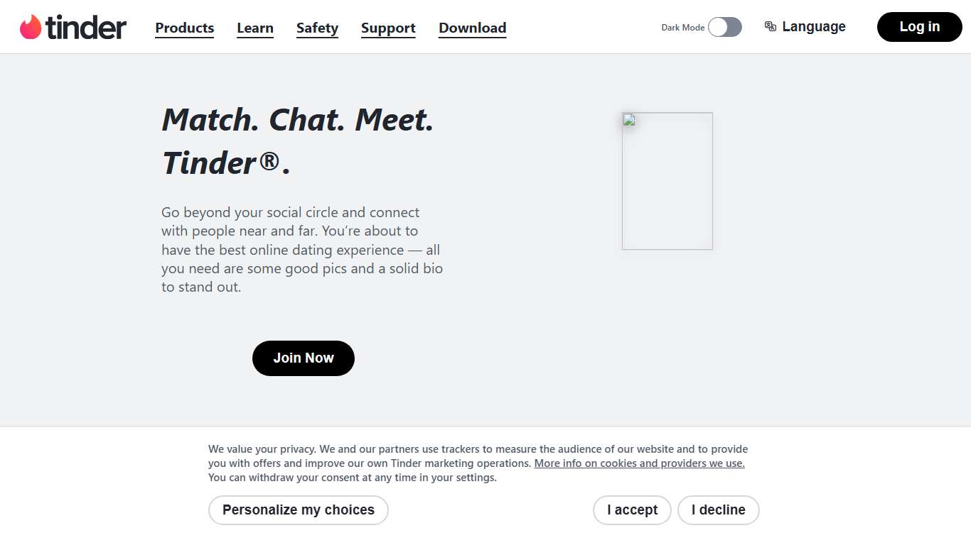 Match. Chat. Meet. Tinder